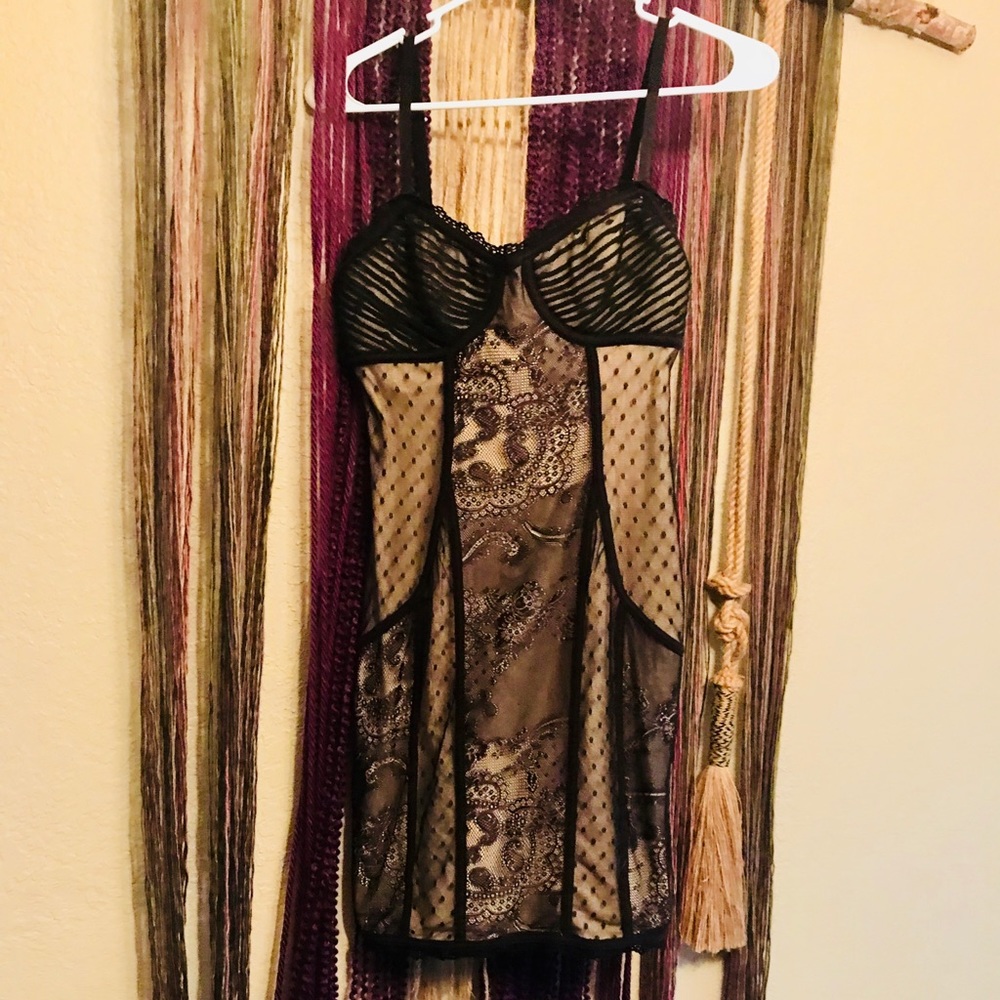 Bebe Lace Mini Dress